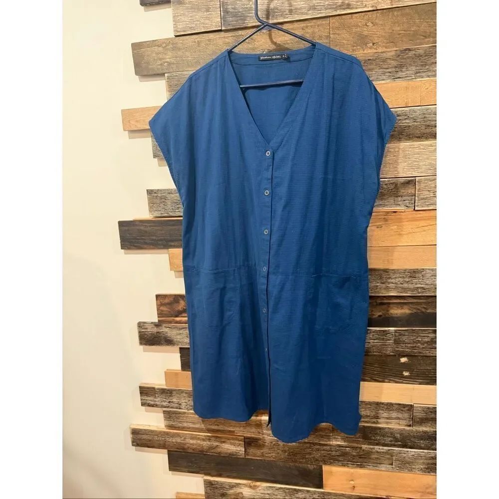 Gudrun Sjoden oversized boho lagenlook dress tunic size XL